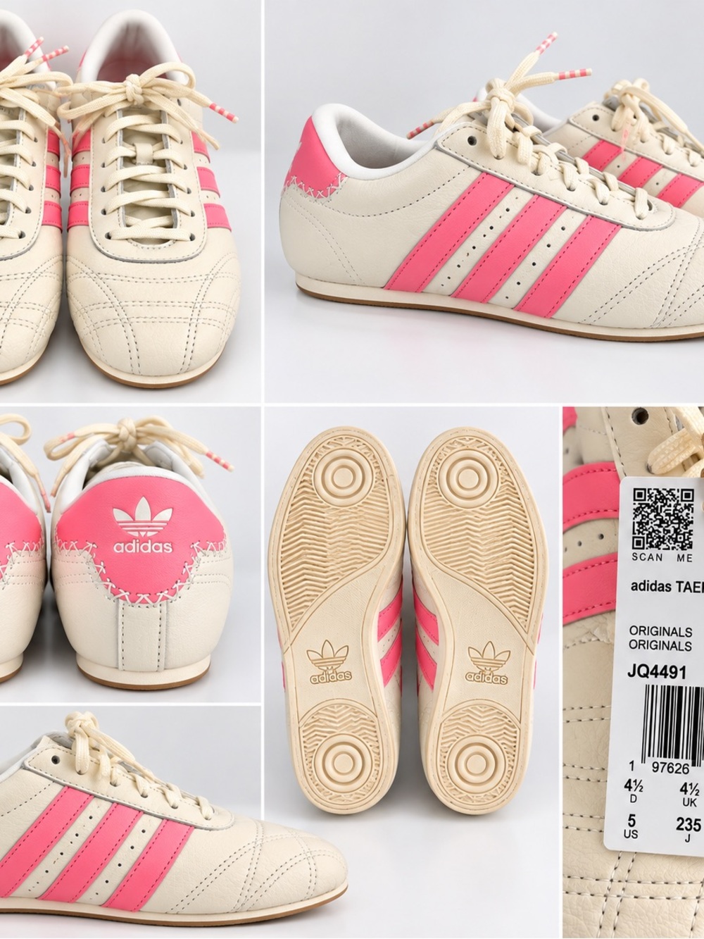 Adidas Taekwondo Women Cream & Pink Taekwondo-Inspired Sneakers